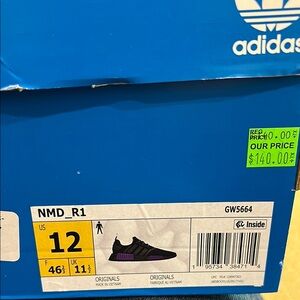 Adidas NMD_R1 Sneakers - Black and Purple